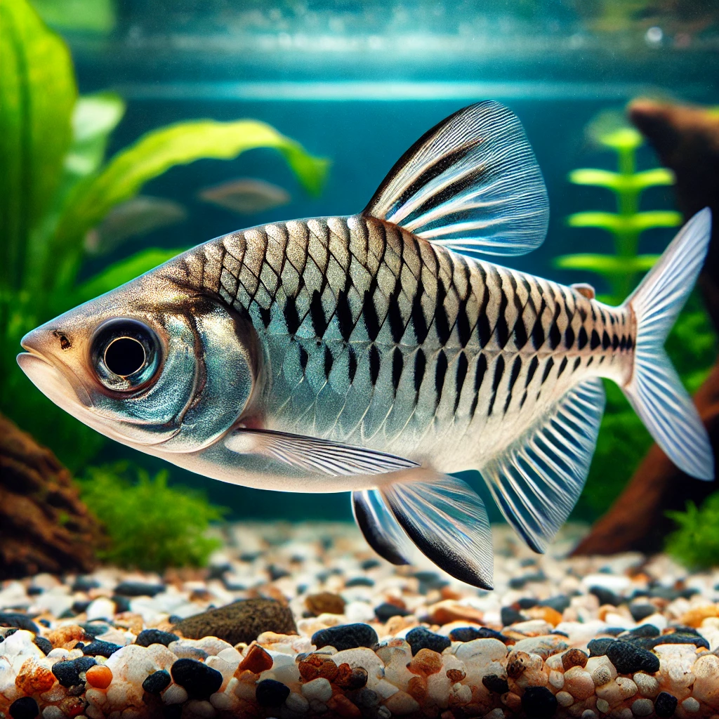 Barbus melanympyx Skäggig melarympyx