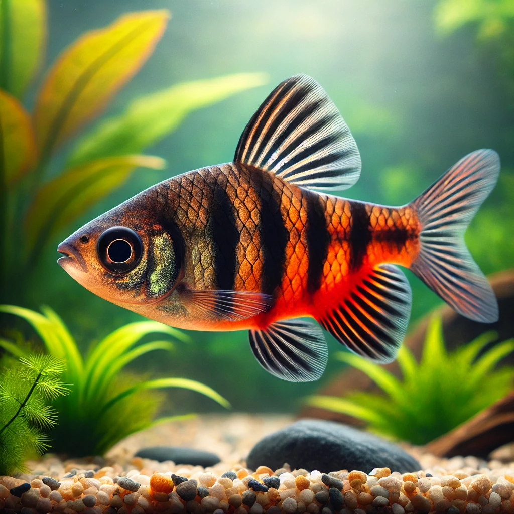 Barbus nigrofasciatus Skäggig