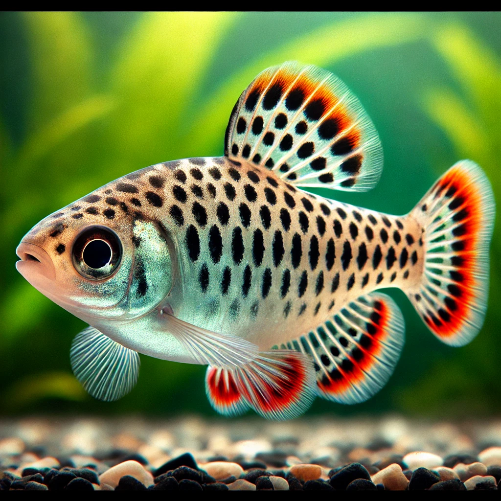 Barbus oligolepis Rutig skägg