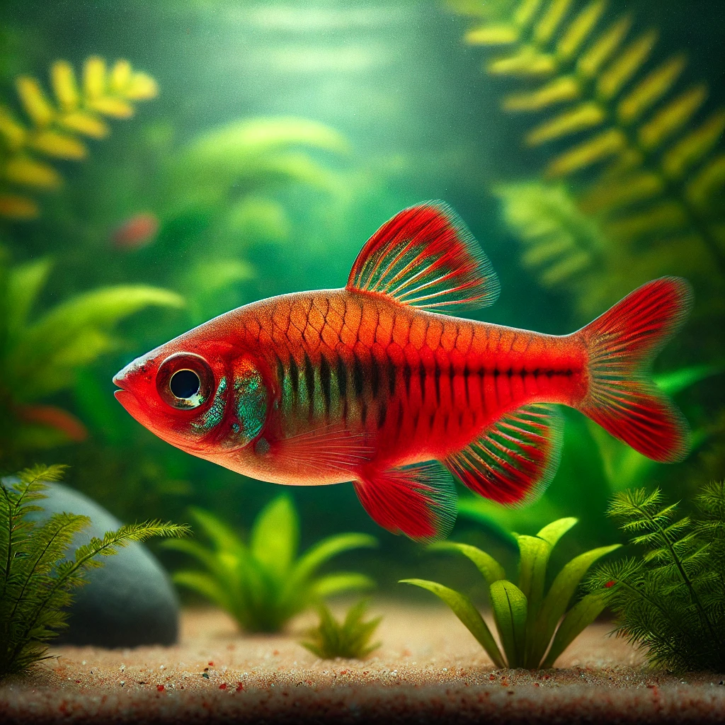 Barbus titteya Skäggig körsbär