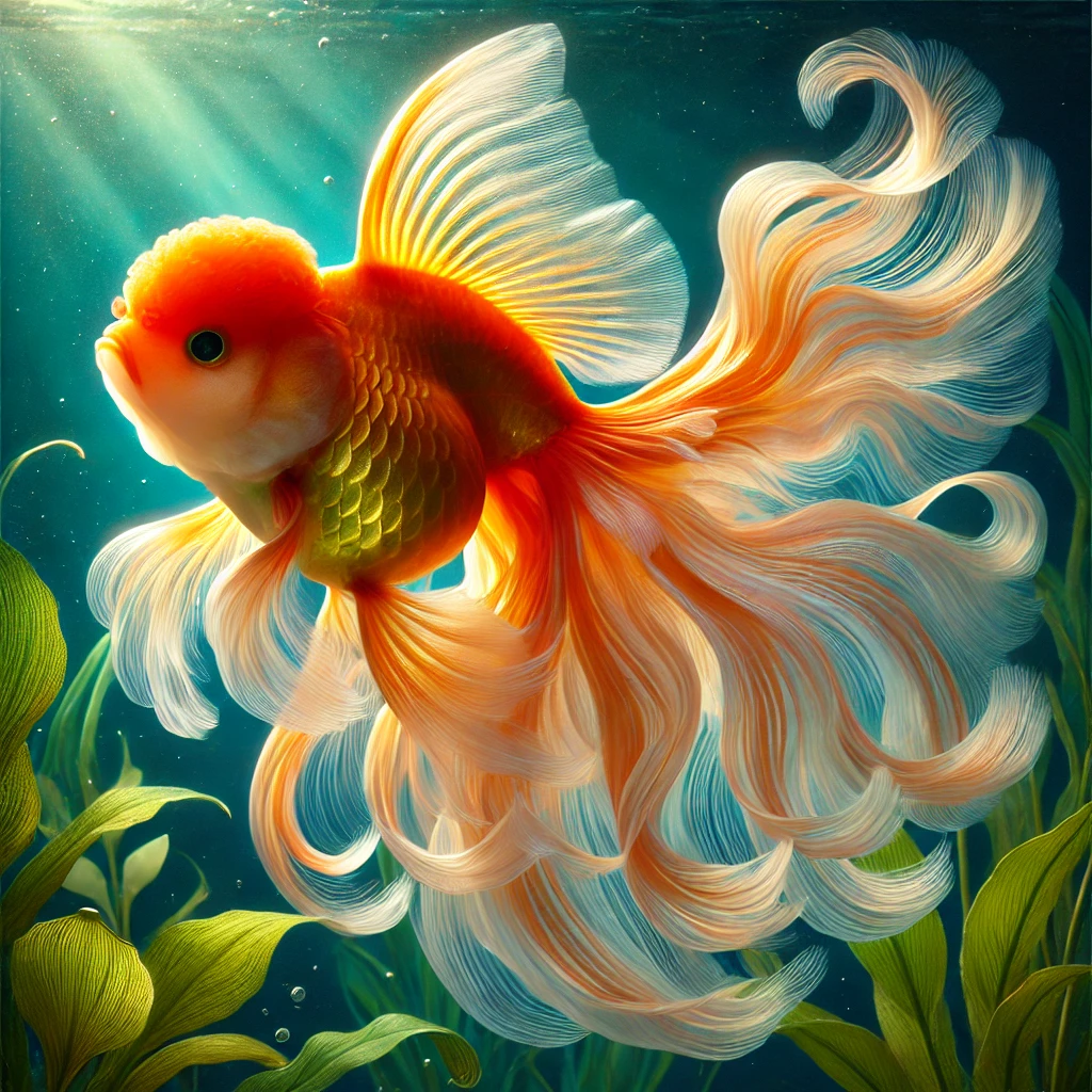 Carassius auratus voile Hästsvans