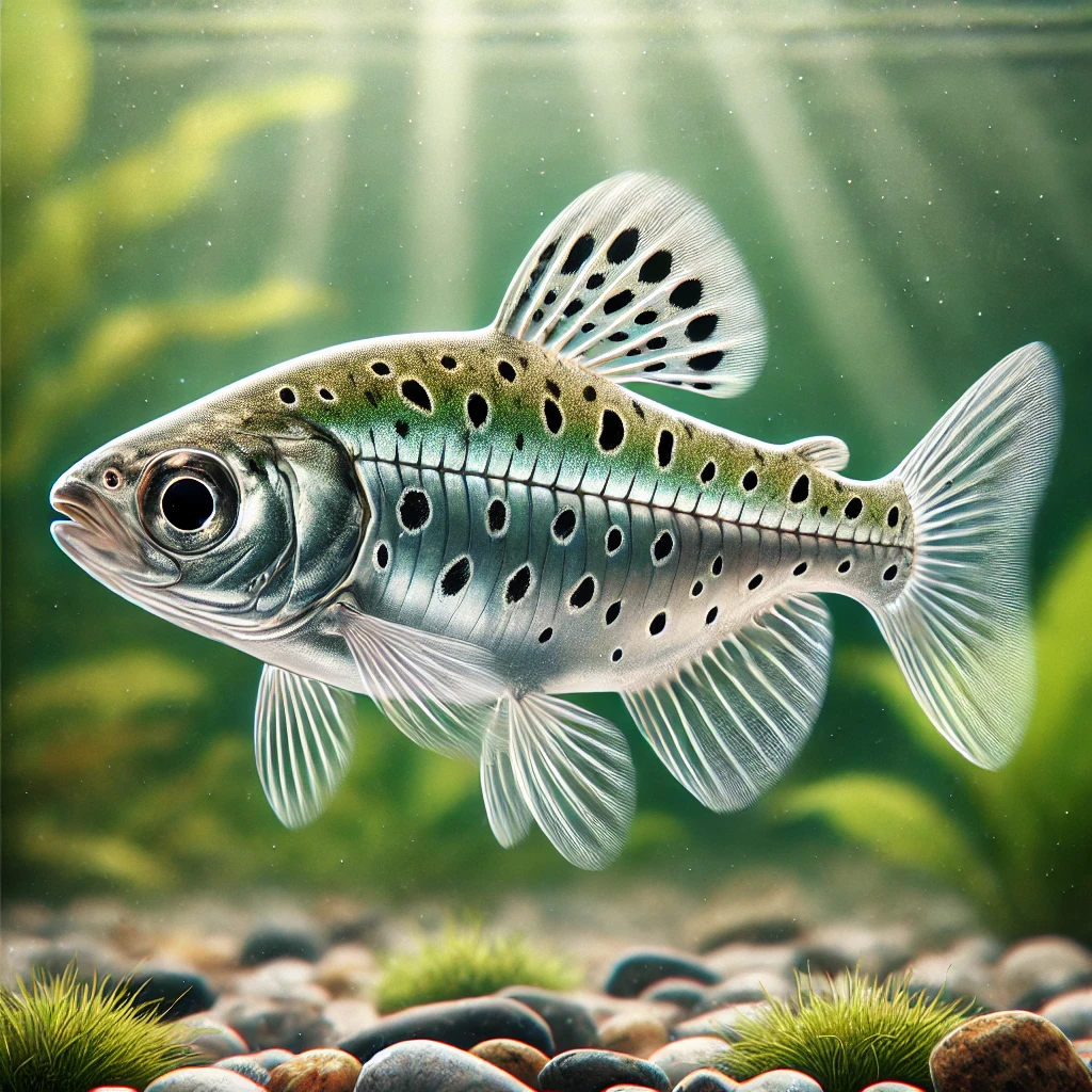 Chilodus punctatus (Upp och ner)