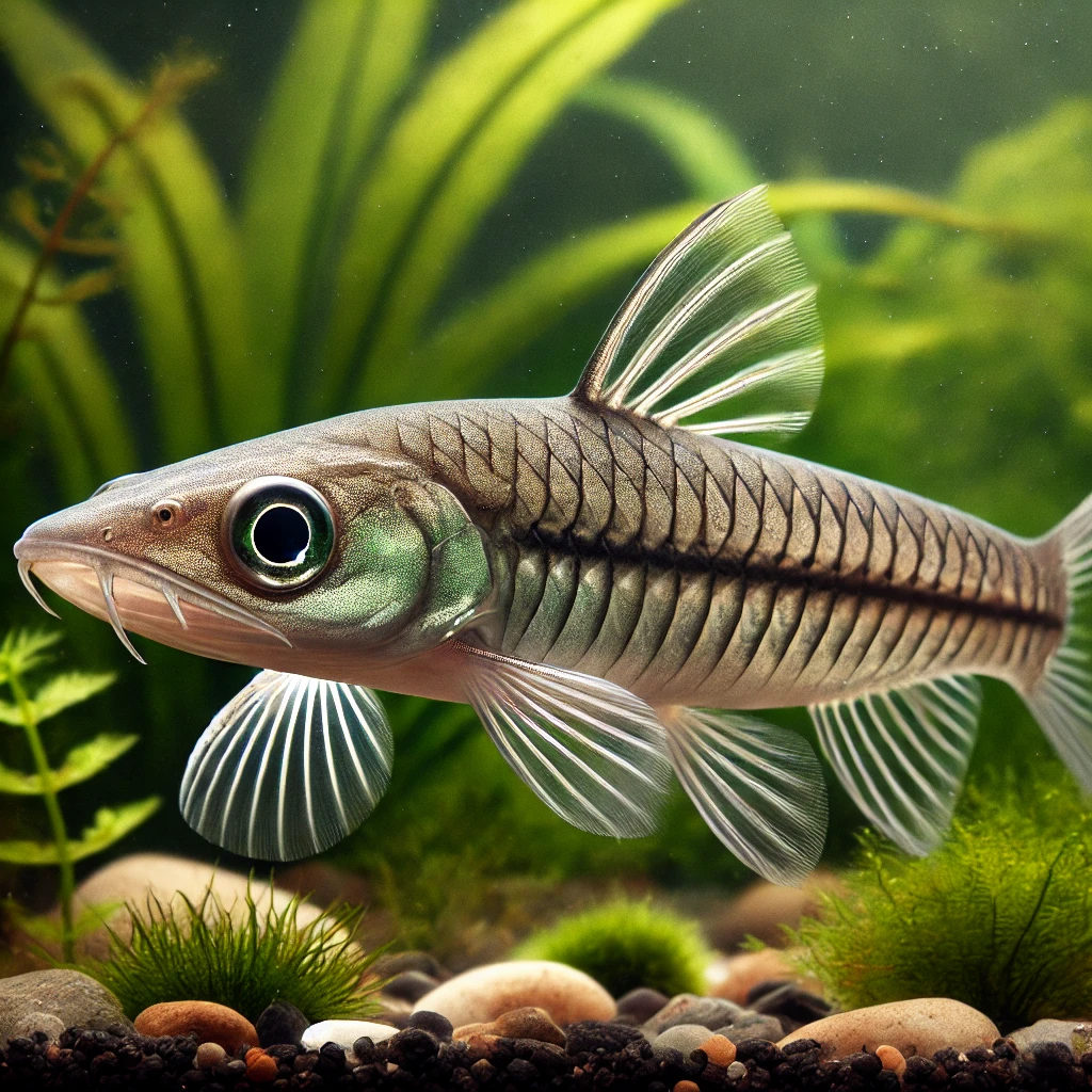 Dermogenys pusillus Sumatra halvtrev