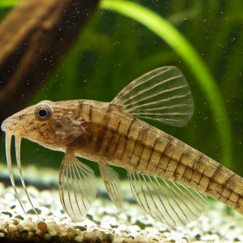 Farlowella acus Vanlig nålkatt