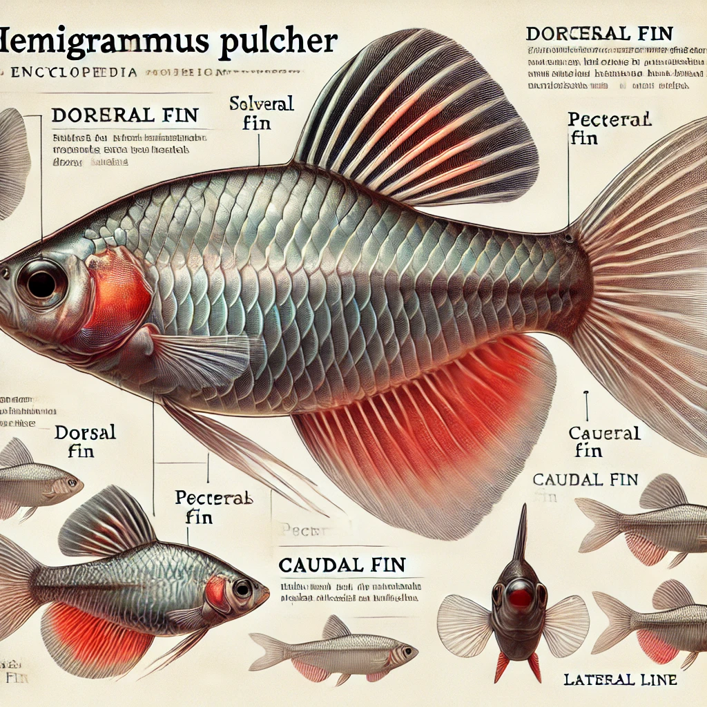 Hemigrammus pulcher Tetra joli