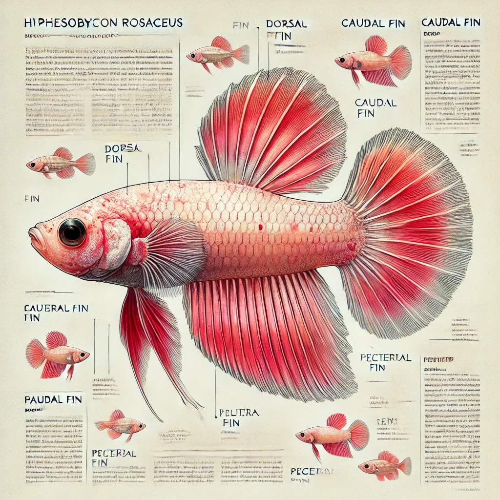 Hyphessobrycon rosaceus Rosa tetra