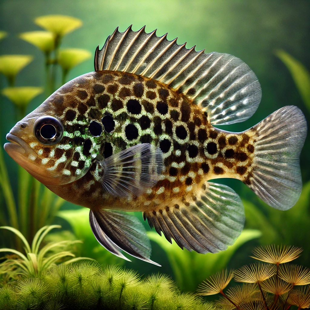 Lepomis punctatus Punkt solstång