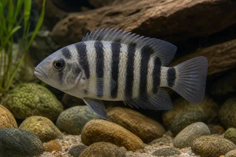 Archocentrus nigrofasciatus Ciklidbagnard