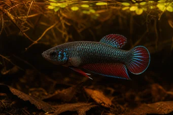 Betta splendens imbellis (Fridfull betta)