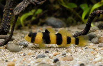 Brachygobius xanthozona (Bourdon fisk)