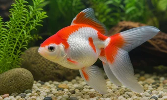 Carassius auratus japonais (Japansk guldfisk)
