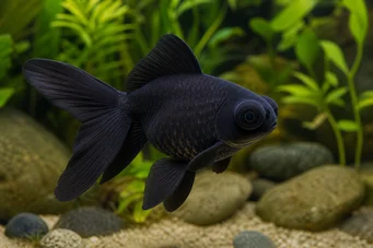 Carassius auratus moor (Hed)