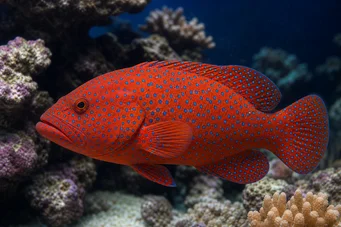 Cephalopholis miniatus (Grupperare)