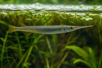 Dermogenys pusillus Sumatra halvtrev