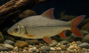 Distichodus noboli (Röda fenor distichodus)