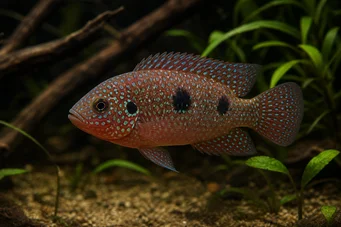 Hemichromis bimaculatus (Ciklidjuvel)