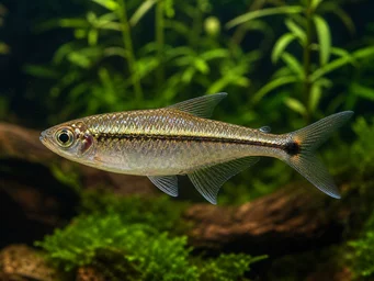 Hemigrammopetersius pulcher Afrikansk tetrafödd