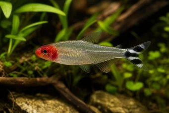 Hemigrammus rhodostomus (röd näsa)