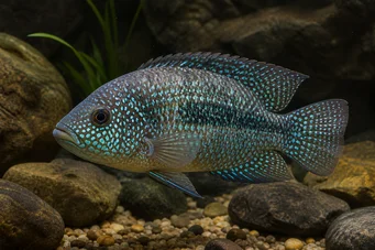 Herichthys cyanoguttatus carpintus (Cichlid of Texas)