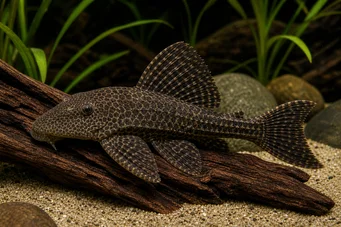 Hypostomus plecostomus Pleco, tvättmaskin, suger