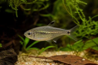 Rachoviscus crassiceps (Characin med tjockt huvud, gyllene tetra)