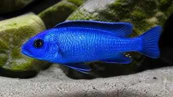 Scianochromis fryeri Elektriskt blå