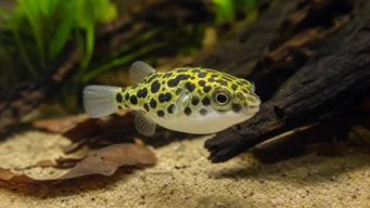 Tetraodon schoutedeni (Kongo Tetraodon, Leopard Tetraodon)