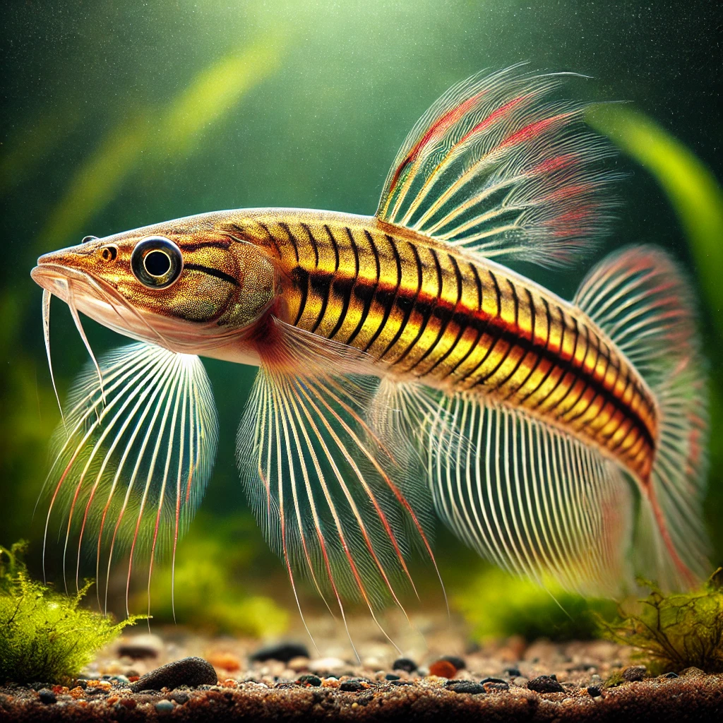 Nannostomus eques Rörformad mun -till -mo...