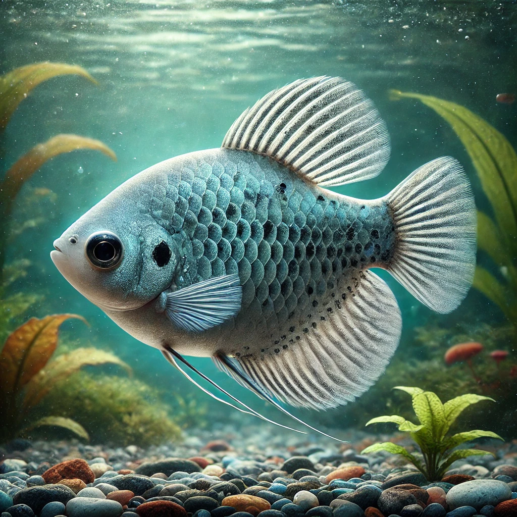 Trichogaster trichopterus Tre platser, blå gourami